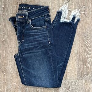 American Eagle Next Level Stretch Ankle Jeans, 0 Short
